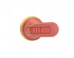 ABB BASSE TENSION Poigne pistolet rouge/jaune 65mm pour axe 6mm 912413
