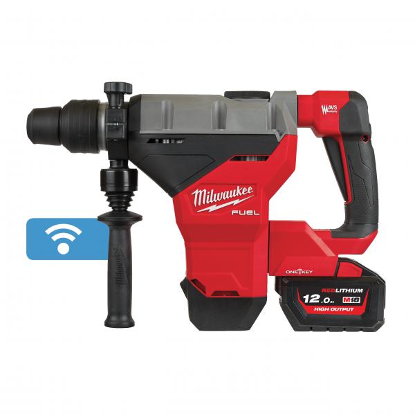 Perforateur Burineur SDS+ FUEL ONE KEY Fixtec, 5J, 18V, 2 batteries 5,5Ah - Milwaukee M18