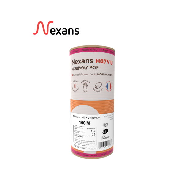 Photo H07V-U 1,5 Orange MPOP C100 | Ref : 01273356