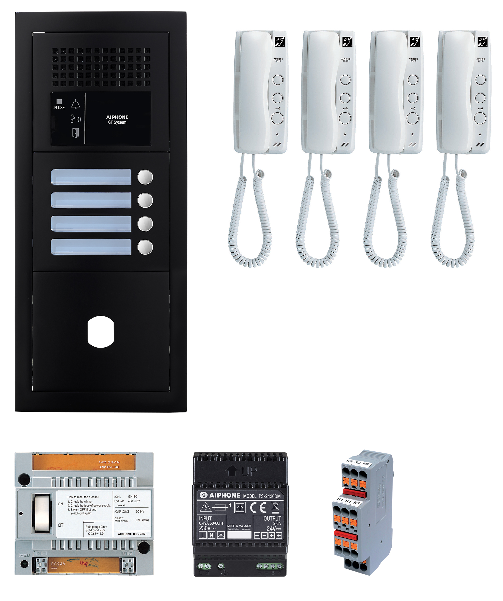 Photo Pack audio 4 BP platine noire | Ref : GTBA4EB