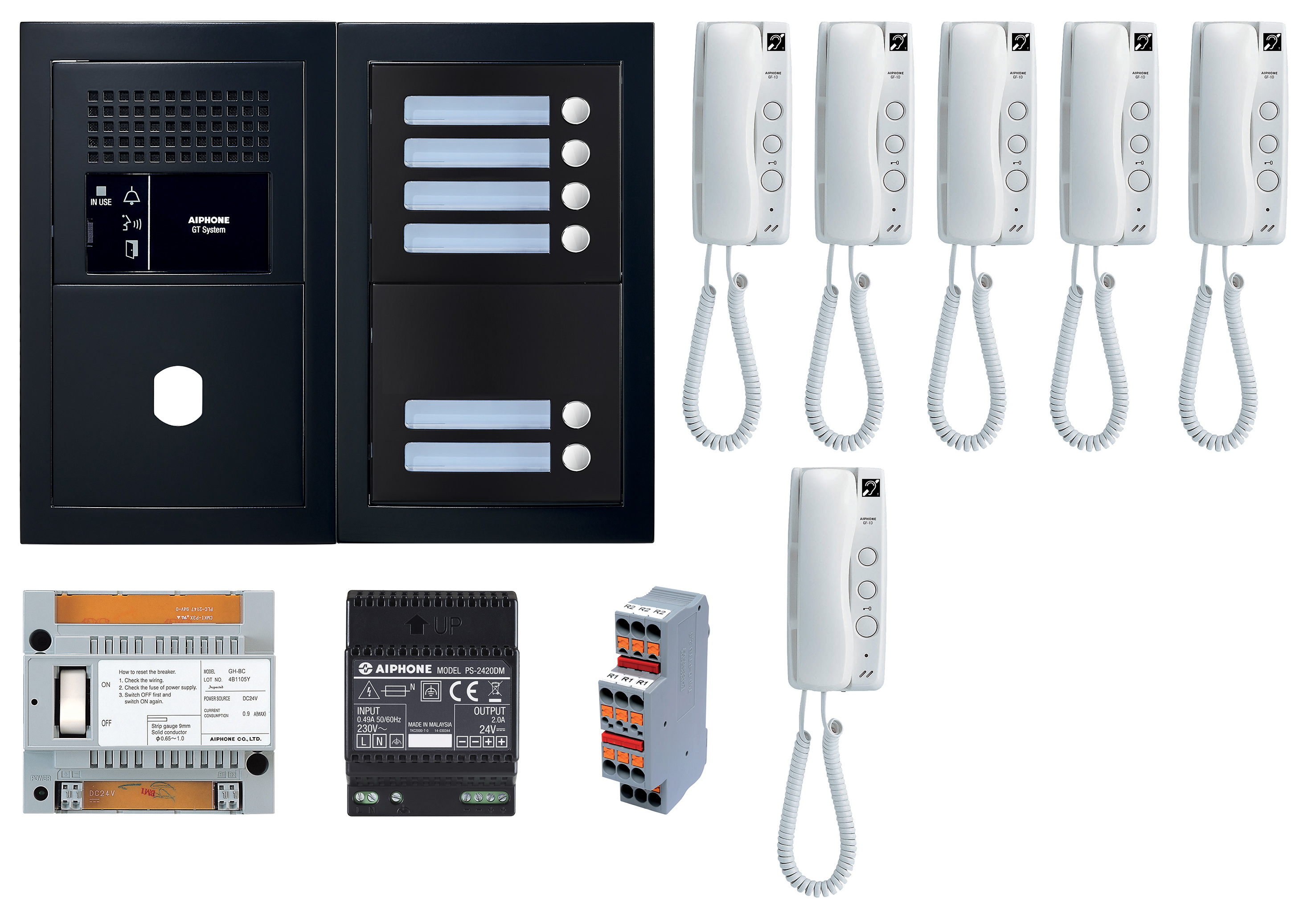 Photo Pack audio 6 BP platine noire | Ref : GTBA6EB