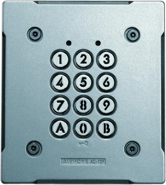 Photo Clavier encastr rsistant au vandalisme. clair 100 codes 2 relais 12/24vca-cc | Ref : AC10F        