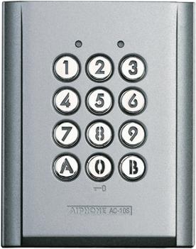 Photo Clavier saillie rsistant au vandalisme. clair 100 codes 2 relais 12/24vca-cc | Ref : AC10S        