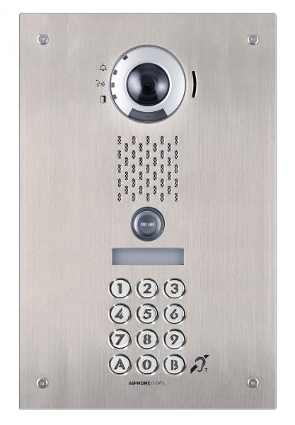 Photo Plat. v. enc. 1bp ip/sip.inox.access.pictos.s. vocale.boucle m. clavier codé | Ref : IXDVFLAC