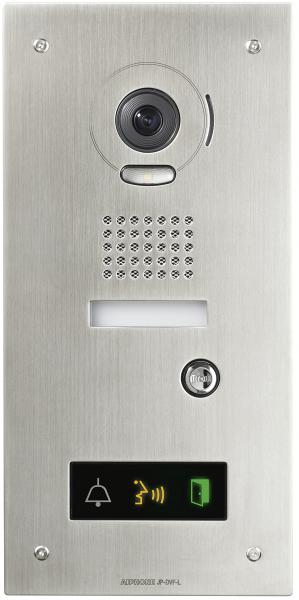 Photo Platine vido inox encastre avec synthse vocale & pictogrammes lumineux pour moniteur matre JP4MED | Ref : JPDVFL