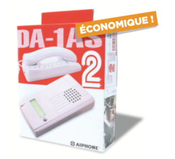 Vignette 2 produit Portier audio 2 fils intgral. saillie Faade alu. avec 2me bouton de commande | Ref : DA1AS        
