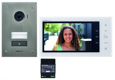AIPHONE Kit video encastre 2 fils JVS1F