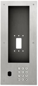 AIPHONE Faade en inox pour ixgdm710k avec clavier d'appel et perage vigik PIXGDM710KV