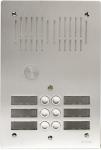 AIPHONE Platine de rue 6 boutons encastre - 2 ranges , hauteur : 270mm PA6B         