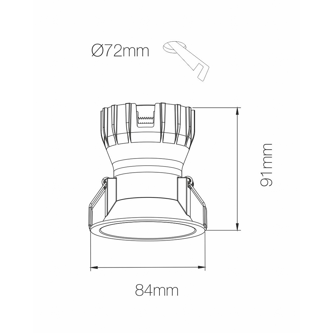 Vignette 3 produit Ref : 4217 | PULSAR 8W 40� DIMABLE 5000K BLANCO TRIAC