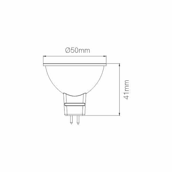 Vignette 3 produit Ref : 4021-V2 | UNIFORM-LINE MR16 6W 12V 120� 4000K 545L