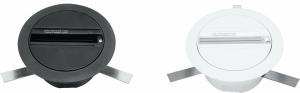 BENEITO & FAURE LIGHTING Base ronde blanc projecteur triphasique 3851