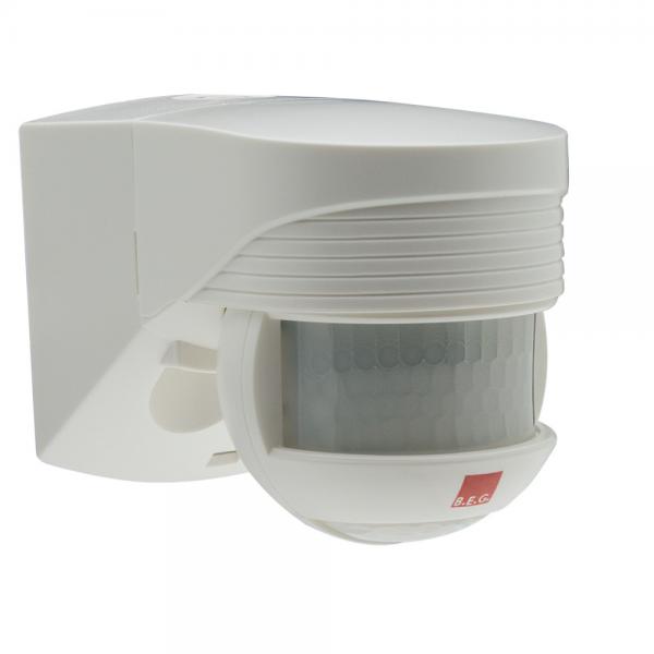 Photo LC-Click-N 140-BL dtecteur de mouvement LC-Click 140 + 360 blanc type de pose: mural champ de dtection: 140 horizontal et 360 en vertical zones de dtection h=2.50 m: de biais 12m. frontale 4m. verticale 2m canal 1: 1000W cos 1 | Ref : 91001