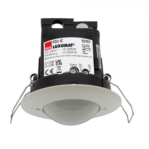 Photo PD3-1C-FP - Det.Pres.360° 1 Can Faux Plaf 63Mm | Ref : 92197