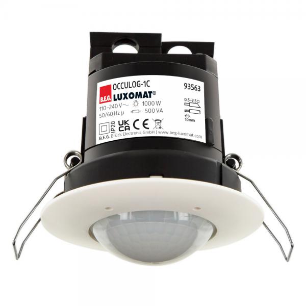 Photo OCCULOG-1C-FP capteur C.O.V. Compos�s Organiques Volatils -  qualit� de l\'air dimensions: 83 x 86 mm tension: 110 - 240 V AC 50 / 60 Hz canal 1: contact NO 1000 W / 6 A. cos =1 consommation en veille : env. 1 W | Ref : 93563