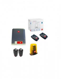 BFT AUTOMATISMES Kit complet 230 v pour portails coulissants jusqu\' 800 kg kg. vitesse du vantail 9 m/min. compos de 1 moteur deimos ac.1 centrale shyra.1 paire de cellules desme.1clignotant radius/2 tlcommandes 4 touches mitto cool 4  R925332-00002