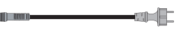 Photo Alimentation pour led+ -1.5m non redressée | Ref : FY08+