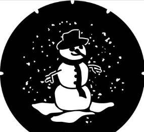Photo Lentille Bonh Neige pour GOBO PRJPGOBO1 MODELE MR SNOWMAN-TAILLE M 66mm - METAL | Ref : G-GOBO3