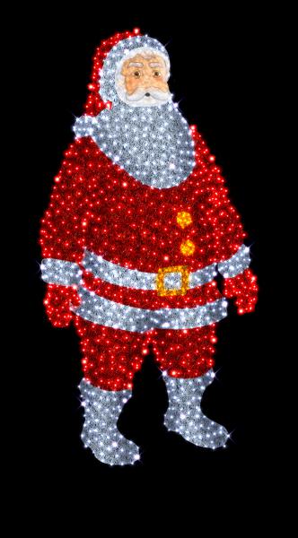 Photo PERE NOEL DEBOUT 3D GM H:3,5 m | Ref : GX819L