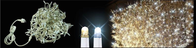 Photo Rideau lumineux led-230V-2x3m 252 led blanc chaud + 36flash led blanc pur | Ref : HL220CWFX
