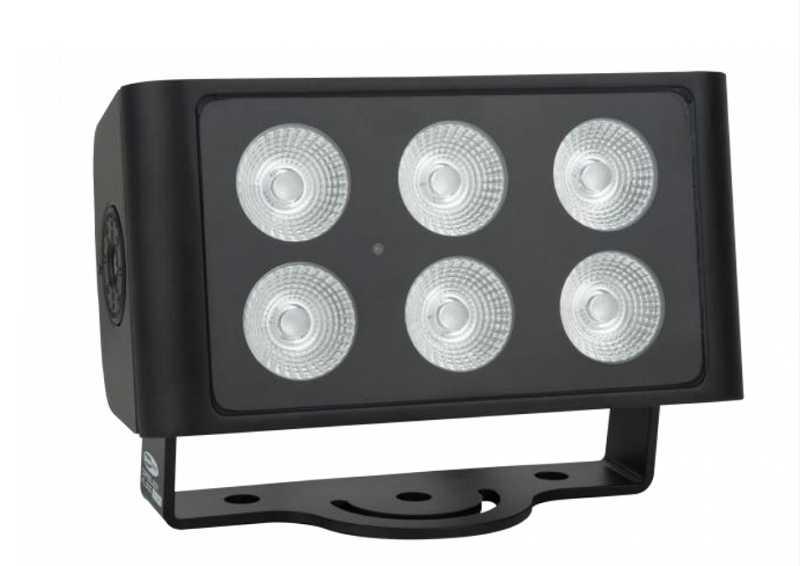 Photo Projecteur RGBW 35W IP65 230V~50Hz - RGBW DMX avec mode manuel 6 led x 5W | Ref : HLPRJPDMX