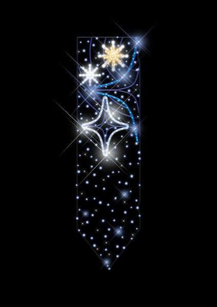 Photo Dcor poteau ROMAN BANNER Bleu POTEAU BLEU RECYPRINT LED | Ref : IPL257B
