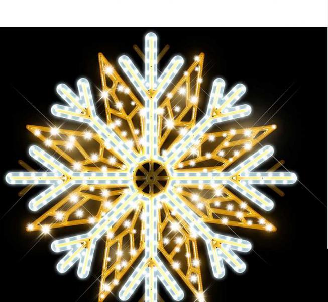 Photo Dcor suspension MIA SUSPENSION FLOCON BLANC CHAUD RECYPRINT LED | Ref : ITL102W