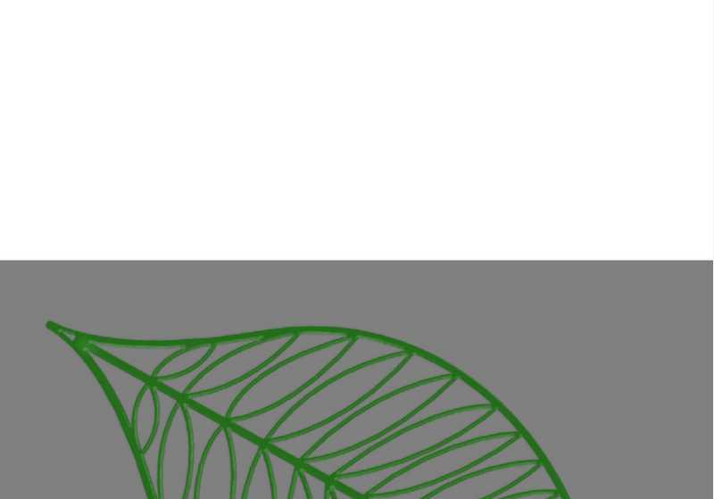 Photo Dcor suspension VEGE3 SUSPENSION 2D FEUILLE VERT BIOPRINT | Ref : ITL141