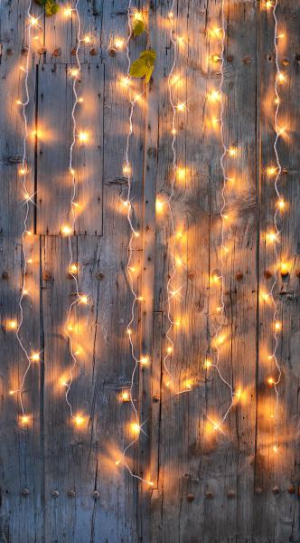 Photo RIDEAU FLICKER 96 LED Blanc chaud- 12V - 2mx2m - 96 LED blanc chaud | Ref : JF387W