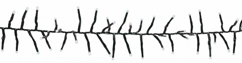 Photo Guirlande GRAPPE 800 LED Blanc pur - 24V - L:9m - câble vert - 8 fonctions | Ref : RAC001