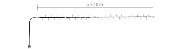 Vignette 3 produit Ref : 508W | Guirlande SPARK LIGHT led-20m
