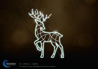 BLACHERE ILLUMINATION Dcor scnette renne individuel avec trepied pour installation au sol SOCL15