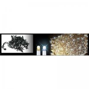 BLACHERE ILLUMINATION Guirlande led blc c&flash-10m-cble vert 90 led blanc chaud + 10 flash blanc pur HL300WFX1