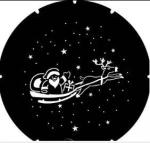 BLACHERE ILLUMINATION Lentille pre-noel traineau pour prjpgobo1modele santa in the sky-taille m 66mm G-GOBO6