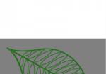 BLACHERE ILLUMINATION Dcor suspension vege3 suspension 2d feuille vert bioprint ITL141
