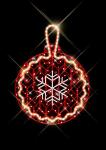 BLACHERE ILLUMINATION Dcor suspension cosy ball unit suspension boule rouge recyprint led ITL279R