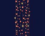 BLACHERE ILLUMINATION Rideau flicker 96 led rouge&flash - 24v - 2mx2m - 66 led rouge+30 flash blc chd JF387RFA