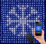 BLACHERE ILLUMINATION Rideau smart led rgb 2x2m fixe ou anim 20 program tlcommande SMART02