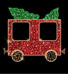 BLACHERE ILLUMINATION Decor wagon sapins scenette 2d SOCL33