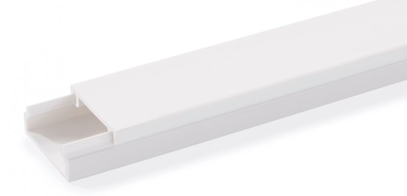 Photo Goulotte de distribution AXIS MINI SET 16x50 9010 AX 5016 blc/PVC | Ref : 6131216