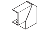 Photo Angle plat AXIS 16x50 9010 var. AX AP5016/PC-ABS | Ref : 6131278