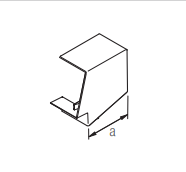 Photo Angle plat AXIS 40x110 9010 AX AP11040 blc/PVC | Ref : 6131319