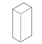 Photo Embout AXIS MINI AXIS 20x50 9010 AX EMB5020 blc/PC-ABS | Ref : 6131667