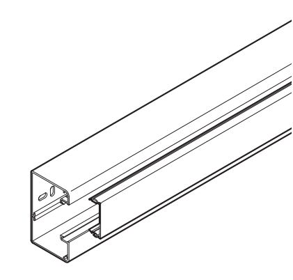 Photo Goulotte d\'appareillages CLIDI Set 55x90 9010 CL 9055 blc/PVC | Ref : 6132911