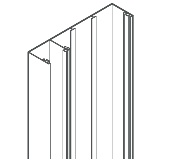 Photo Gaine technique COF SO13M 2500/2500x250x60/PVC | Ref : 6133453