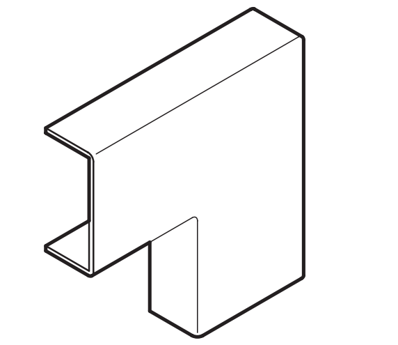 Photo Angle plat AXIS Mini 22x10 9010 AX AP2210 blc/PC-ABS | Ref : 6133983