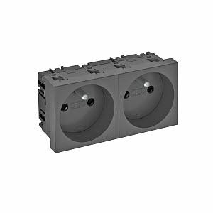 Photo Module 45. double. 0° STD-F0 SWGR2/250V. 10/16A/PC | Ref : 6120180