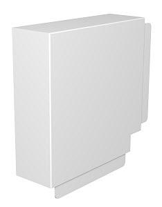 Photo Angle plat 80x210mm Chlorure de polyvinyle blanc pur RAL 9010 | Ref : 6193025