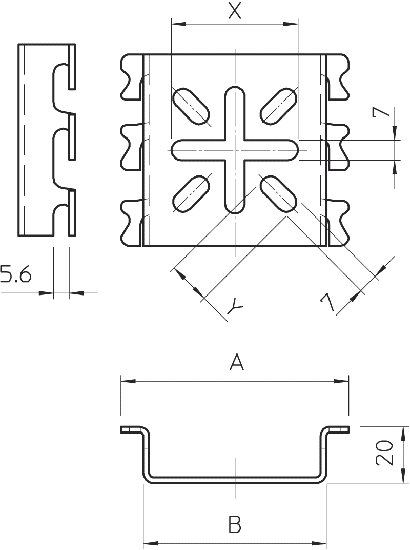Vignette 3 produit Ref : 6006486 | Plaque de montage petit mod�le pour CdC Fil MPG 65 FT/81x68/GAC