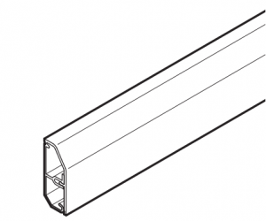 OBO BETTERMANN Plinthe sl set 20x50 9010 sl 2050 rws/pvc 6132193